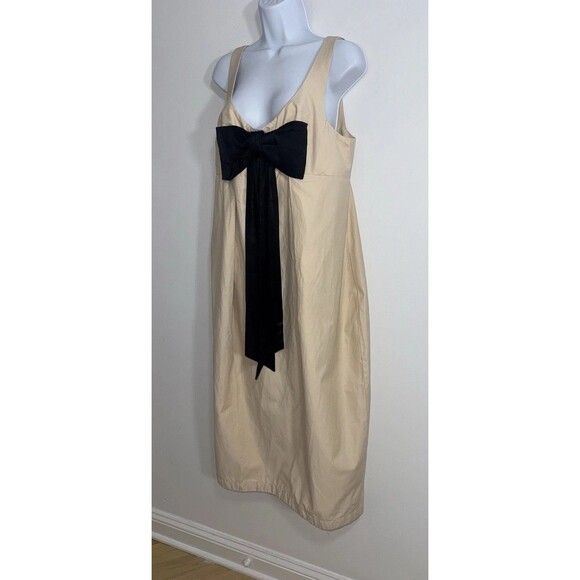 maeve bow barrel column midi dress Anthropologie | Dresses | Anthropologie Maeve Bow Barrel Column Midi Dress  Preppy Retro Women Large Nwt